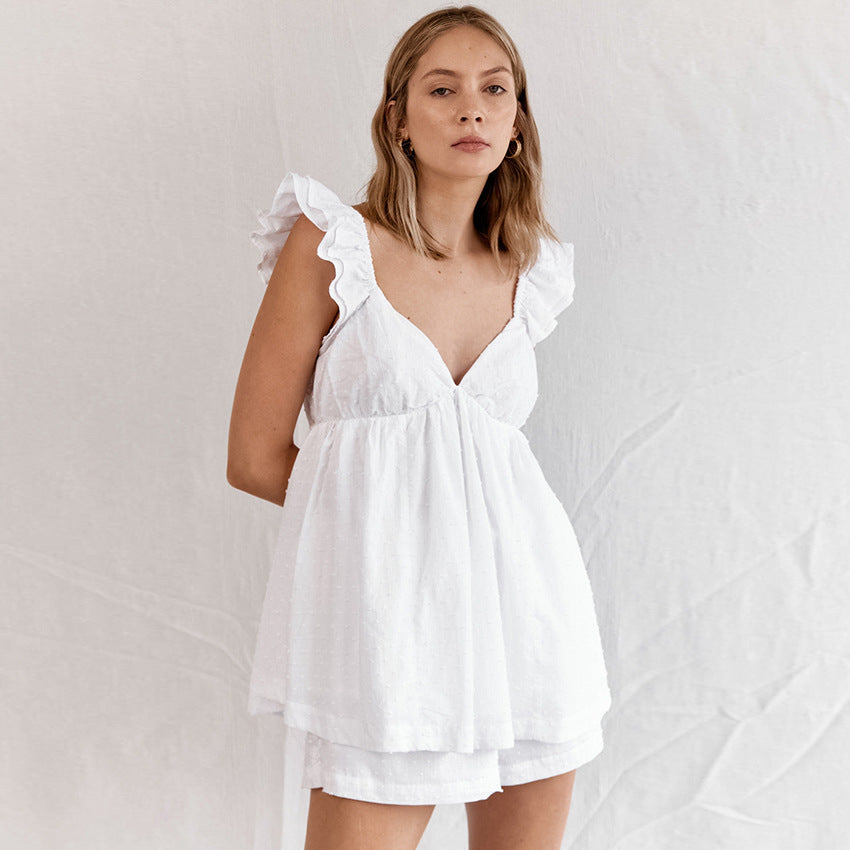 Airy Cotton Two-Piece Set