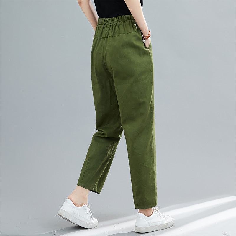 Cotton-Linen Casual Pants