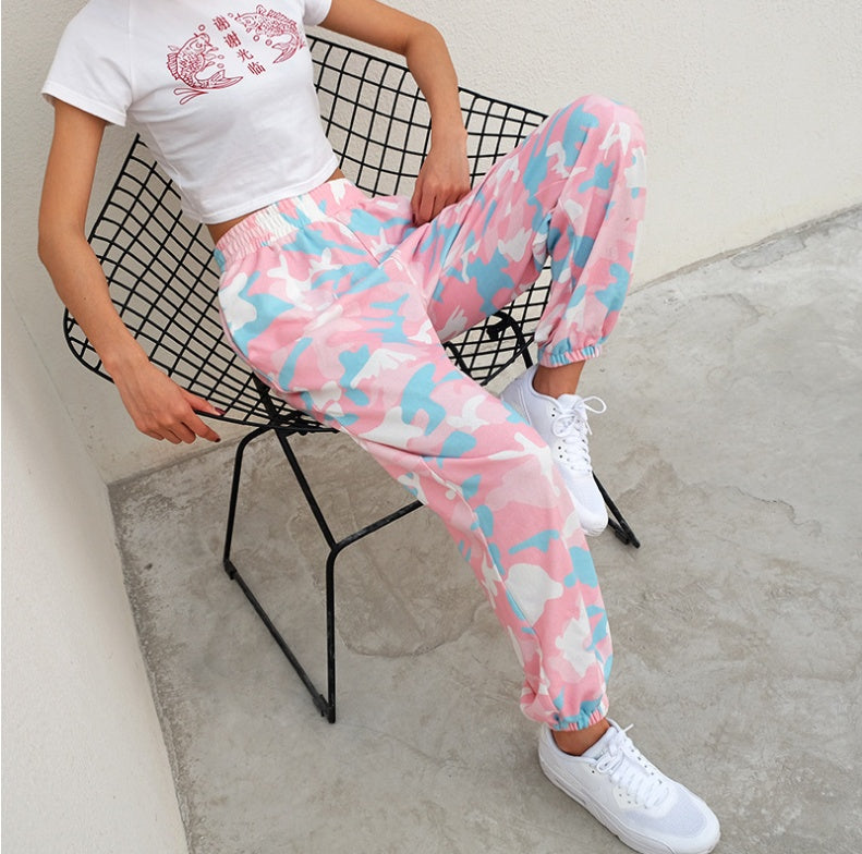 Pink Camo Joggers