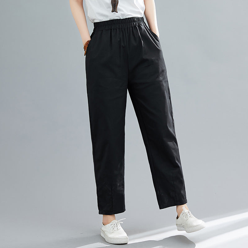 Cotton-Linen Casual Pants