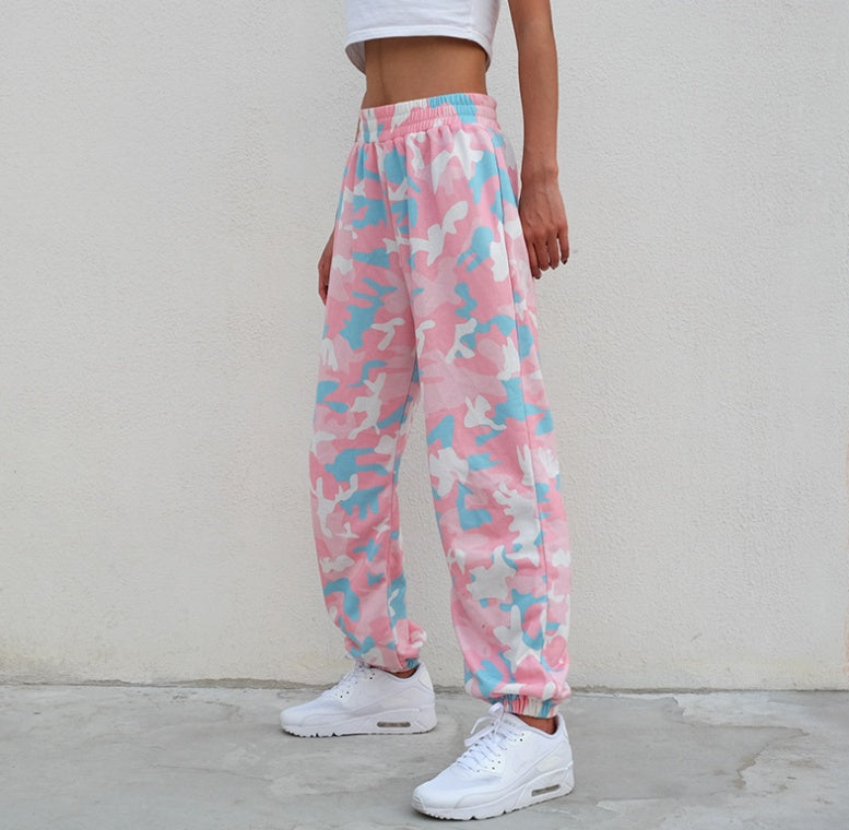 Pink Camo Joggers