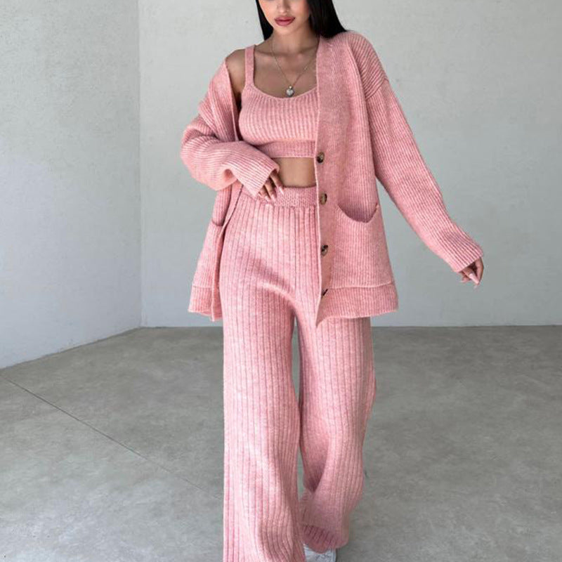 Cardigan Three-Piece Set