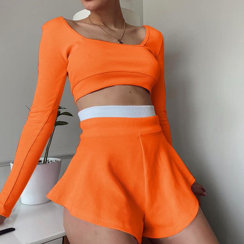 Tennis Skirt Two Piece Set