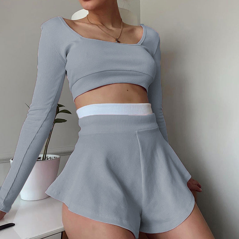 Tennis Skirt Two Piece Set