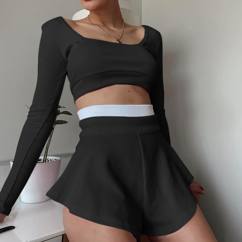 Tennis Skirt Two Piece Set