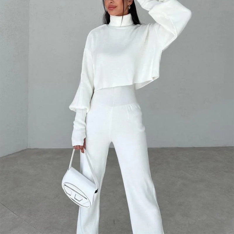 Long-Sleeve Turtleneck Two-Piece Set