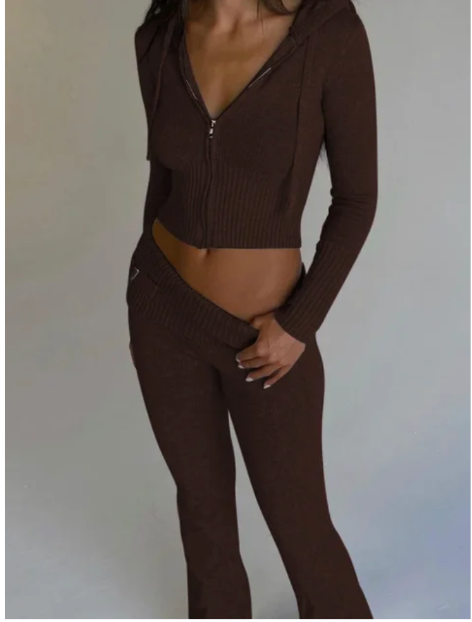 Slim Fit Two-Piece Sweater Set