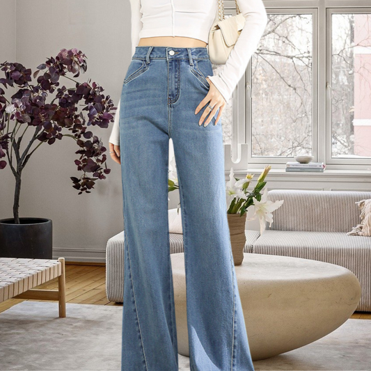 Washed Low Rise Jeans