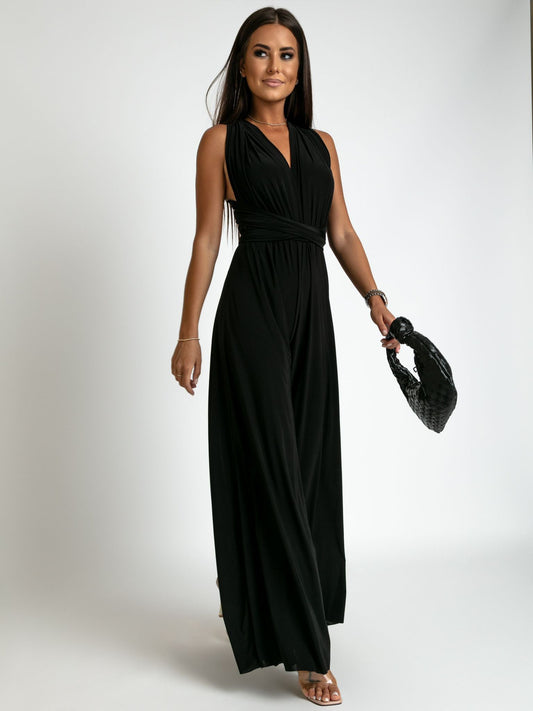 Deep V-Neck Sleeveless Backless Siamese Suit