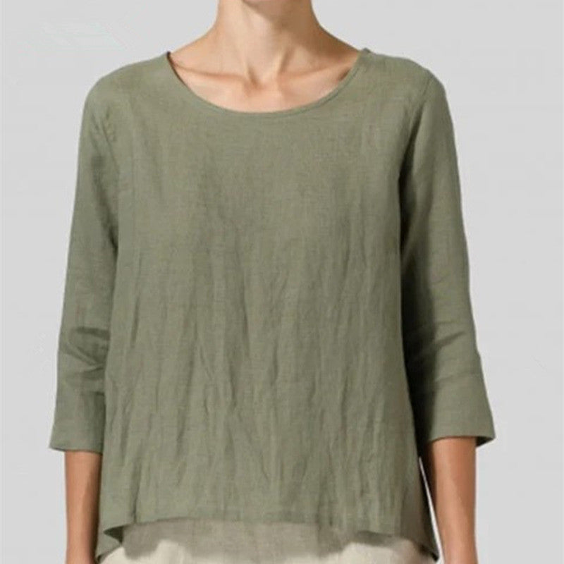 Round Neck A-Line Top