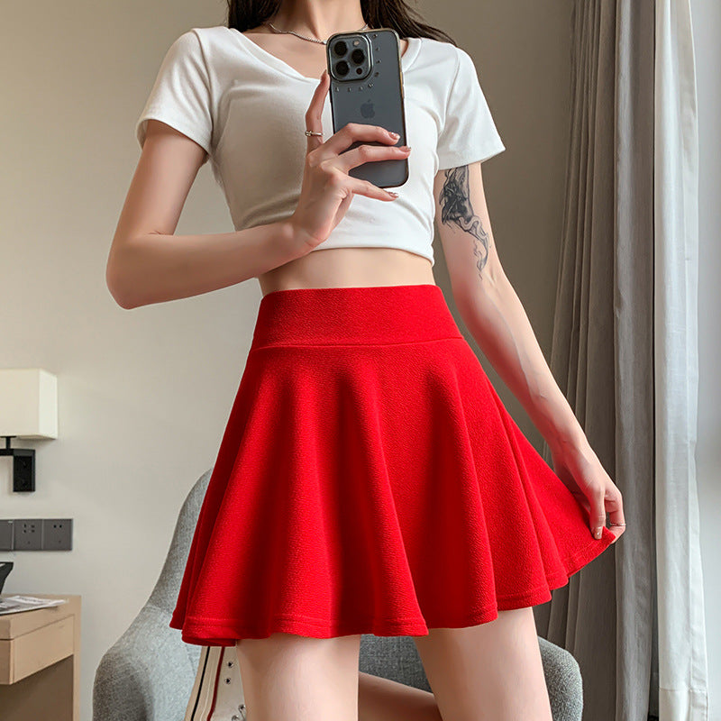 Puffy Pleated Skirt